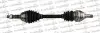 OPEL Полуось лів. L=599mm L2=632mm 22/22 зуб. ASTRA G (T98) 1.6 16V 01-05, ZAFIRA A (T98) 1.6 16V (F75) 99-05 TRAKMOTIVE 30-0536 (фото 1)
