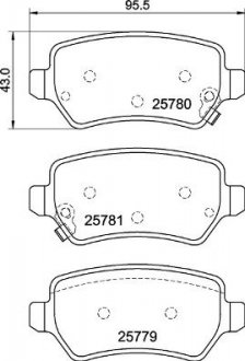 Тормозные колодки, дисковые. BREMBO P 30 120