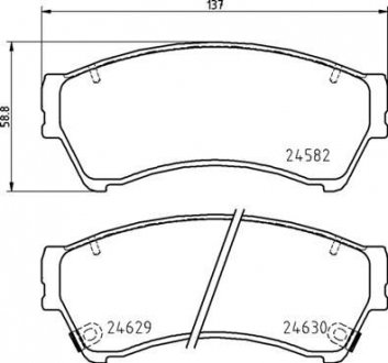 Тормозные колодки, дисковые. BREMBO P 49 060