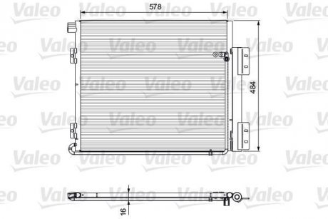 Радиатор кондиционера VALEO 815060