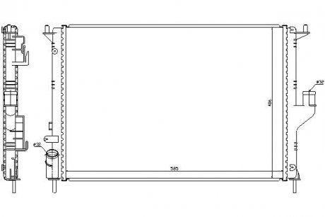 Радиатор охлаждения DACIA LOGAN MCV (2005) 1.5 DCI STARLINE RTA2477