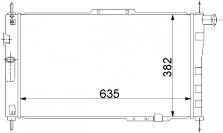 Радіатор охолодження DAEWOO ARANOS (1995) 1.5 STARLINE DWA2004
