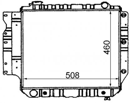 Радиатор охлаждения JEEP WRANGLER (1987) 2.5 STARLINE JE2022