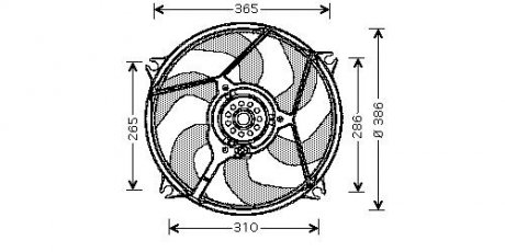 Вентилятор CITROEN XSARA PICASSO (2000) 2.0 STARLINE CN7531