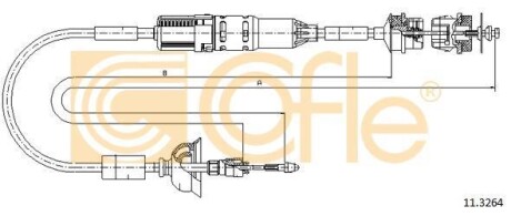 Трос сцепления COFLE 11.3264