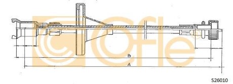 Трос спідометра COFLE S26010