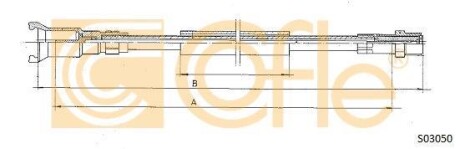 Трос спідометра COFLE S03050