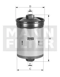 Фільтр палива -FILTER MANN WK 830/5