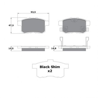 Тормозные колодки дисковые STARLINE BD S996