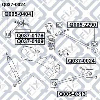 ТЯГА НИЖНЯ ЗАДНЬОГО МОСТУ Q-FIX Q037-0024