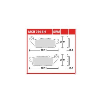 Тормозная колодка (диск) TRW TRW MCB764SRM