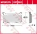 Тормозная колодка (диск) TRW TRW MCB893SRT (фото 2)