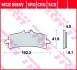 Тормозная колодка (диск) TRW TRW MCB858SCR (фото 1)