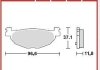 Гальмівна колодка (диск) TRW TRW MCB768SRM (фото 1)