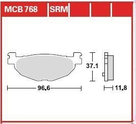 Гальмівна колодка (диск) TRW TRW MCB768SRM (фото 1)