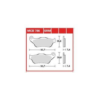 Тормозная колодка (диск) TRW TRW MCB786SRM