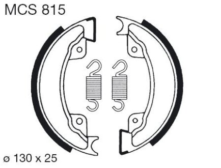 Гальмівна колодка (барабан))) TRW TRW MCS815