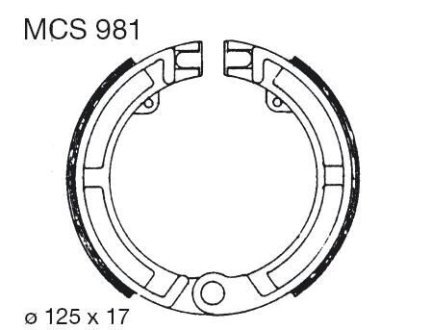 Тормозная колодка (барабан)) TRW TRW MCS981