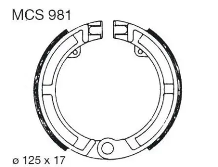 Тормозная колодка (барабан)) TRW TRW MCS981