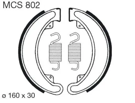 Тормозная колодка (барабан)) TRW TRW MCS802