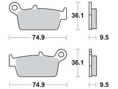 Гальмівна колодка (диск) TRW TRW MCB575RSI (фото 1)