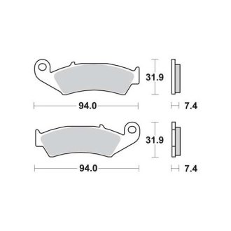 Гальмівна колодка (диск) TRW TRW MCB574RSI (фото 1)