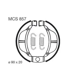 Тормозная колодка (барабан)) TRW TRW MCS857