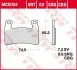 Тормозная колодка (диск) TRW TRW MCB703CRQ (фото 2)