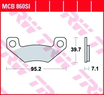 Тормозная колодка (диск) TRW TRW MCB860SI