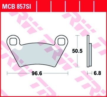 Гальмівна колодка (диск) TRW TRW MCB857SI