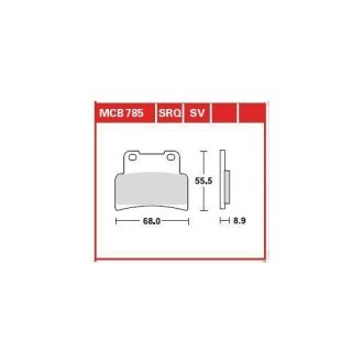 Гальмівна колодка (диск) TRW TRW MCB785SV