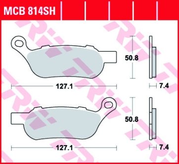 Тормозная колодка (диск) TRW TRW MCB814SH