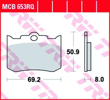 Гальмівна колодка (диск) TRW TRW MCB653RQ