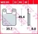 Тормозная колодка (диск) TRW TRW MCB535SR (фото 2)