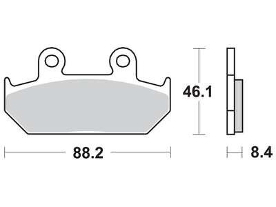 Гальмівна колодка (диск) TRW TRW MCB571SV