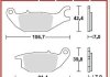 Тормозная колодка (диск) TRW TRW MCB738 (фото 1)