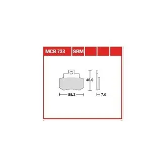 Тормозная колодка (диск) TRW TRW MCB733