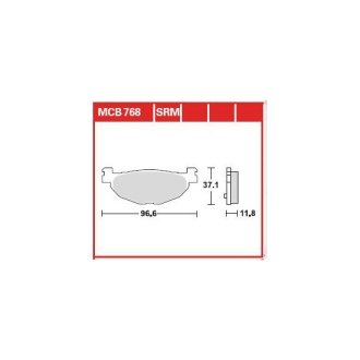 Гальмівна колодка (диск) TRW TRW MCB768