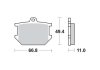 Тормозная колодка (диск) TRW TRW MCB68 (фото 1)