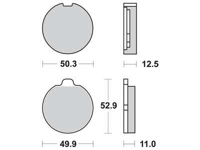 Тормозная колодка (диск) TRW TRW MCB70 (фото 1)