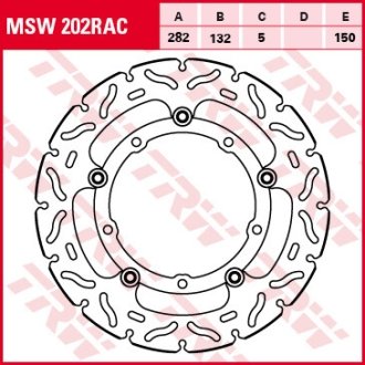 Гальмівний диск TRW TRW MSW202RAC