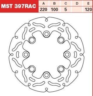 Гальмівний диск TRW TRW MST397RAC