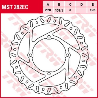 Гальмівний диск TRW TRW MST282EC