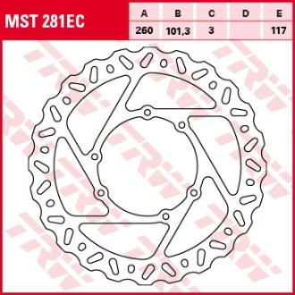 Тормозной диск TRW TRW MST281EC