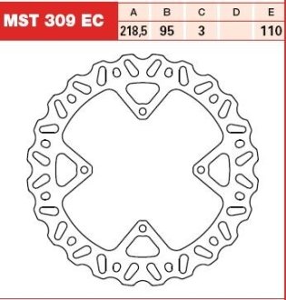 Тормозной диск TRW TRW MST309EC (фото 1)