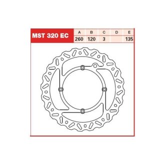 Тормозной диск TRW TRW MST320EC