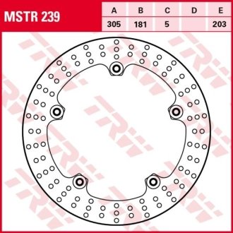 Гальмівний диск TRW TRW MSTR239 (фото 1)