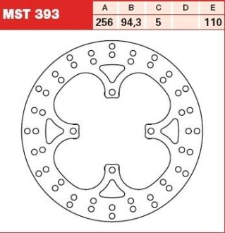 Гальмівний диск TRW TRW MST393