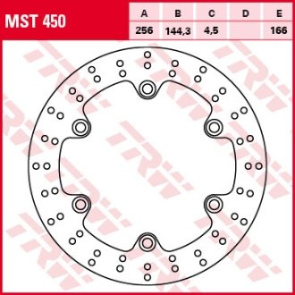 Гальмівний диск TRW TRW MST450