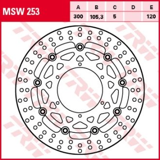 Гальмівний диск TRW TRW MSW253